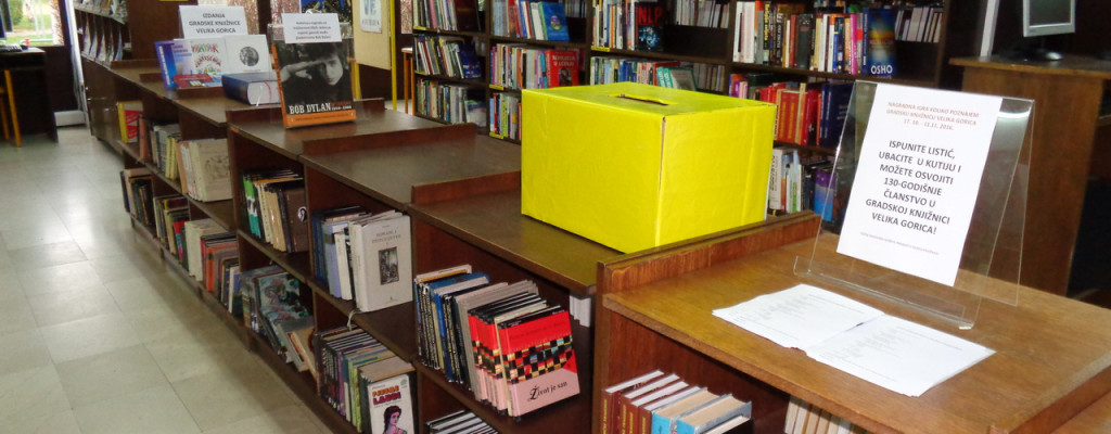 Nagradna igra: Koliko poznajem Gradsku knjižnicu Velika Gorica