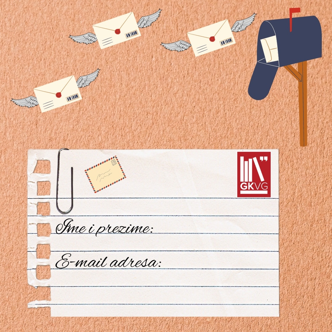 Primajte obavijesti o aktivnostima i događanjima u Knjižnici putem e-maila