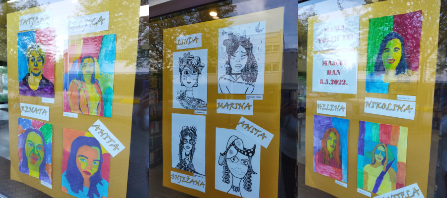 Izložba u Područnoj knjižnici Galženica povodom Majčinog dana