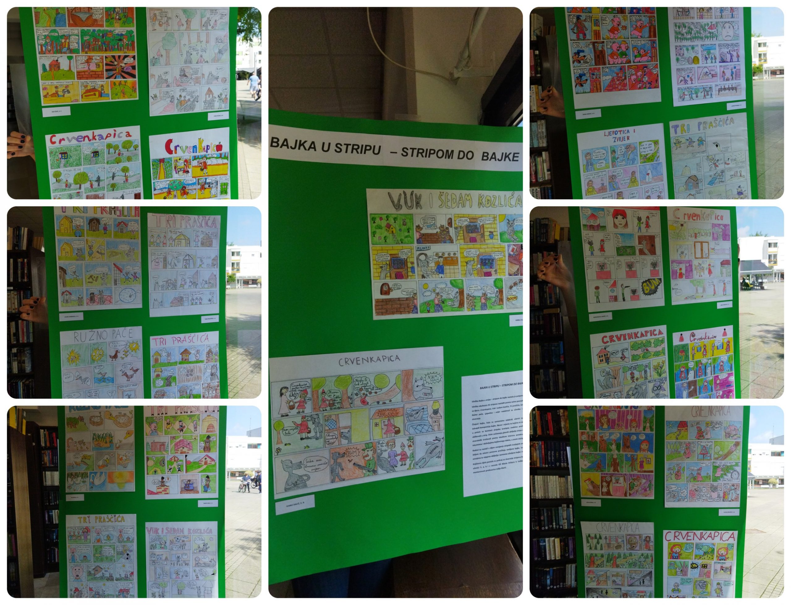 Bajka u stripu – stripom do bajke / izložba učeničkih radova