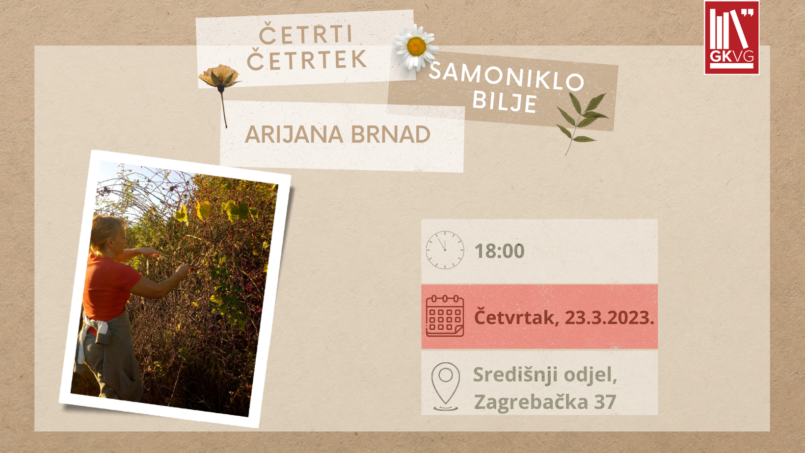 ČETRTI ČETRTEK: ARIJANA BRNAD, SAMONIKLO BILJE