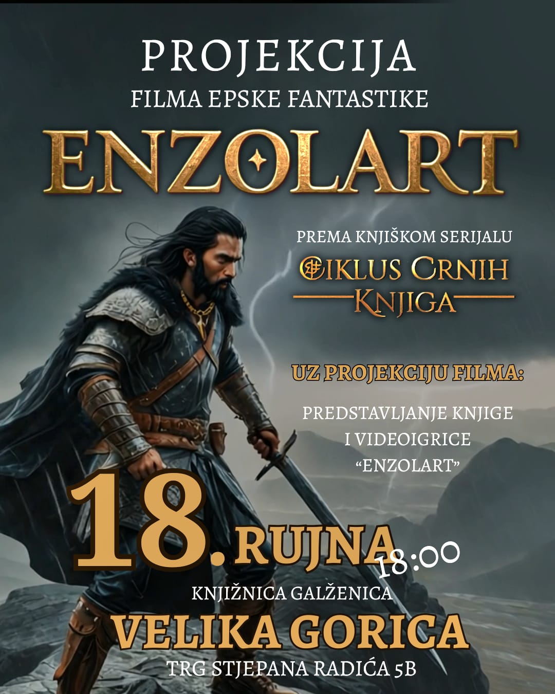 ENZOLART – promocija knjige i videoigrice, projekcija filma