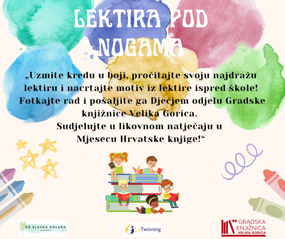Likovni natječaj “Lektira pod nogama”