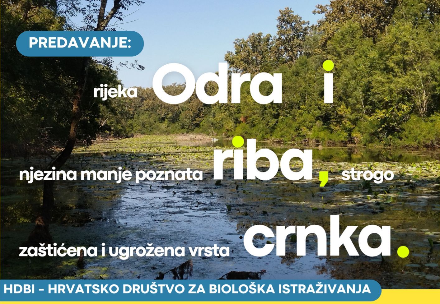 Rijeka Odra i njezina manje poznata riba, strogo zaštićena i ugrožena vrsta crnka – predavanje