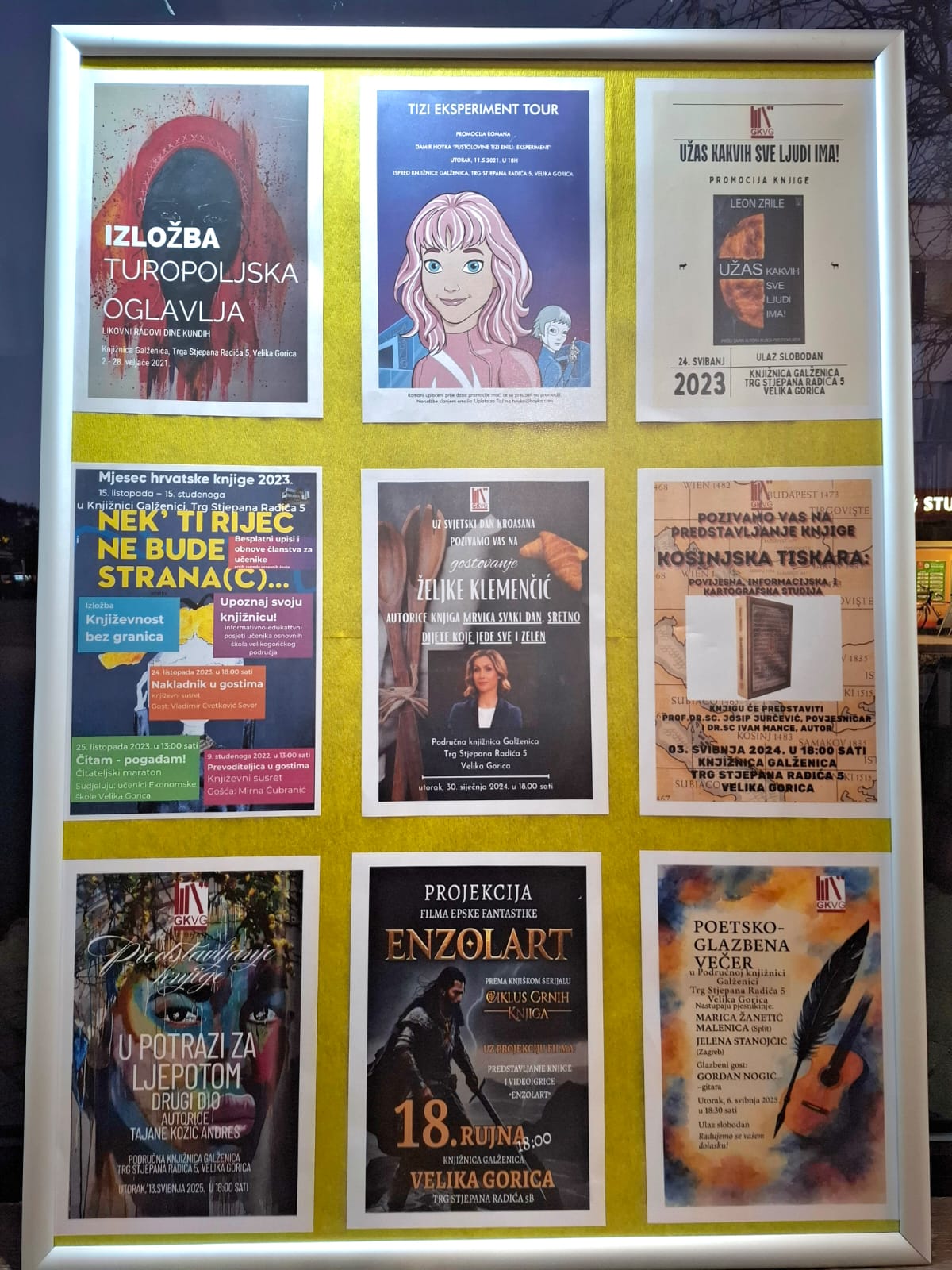 Obljetničke aktivnosti Područne knjižnice Galženica -Ploče kulture – izložba