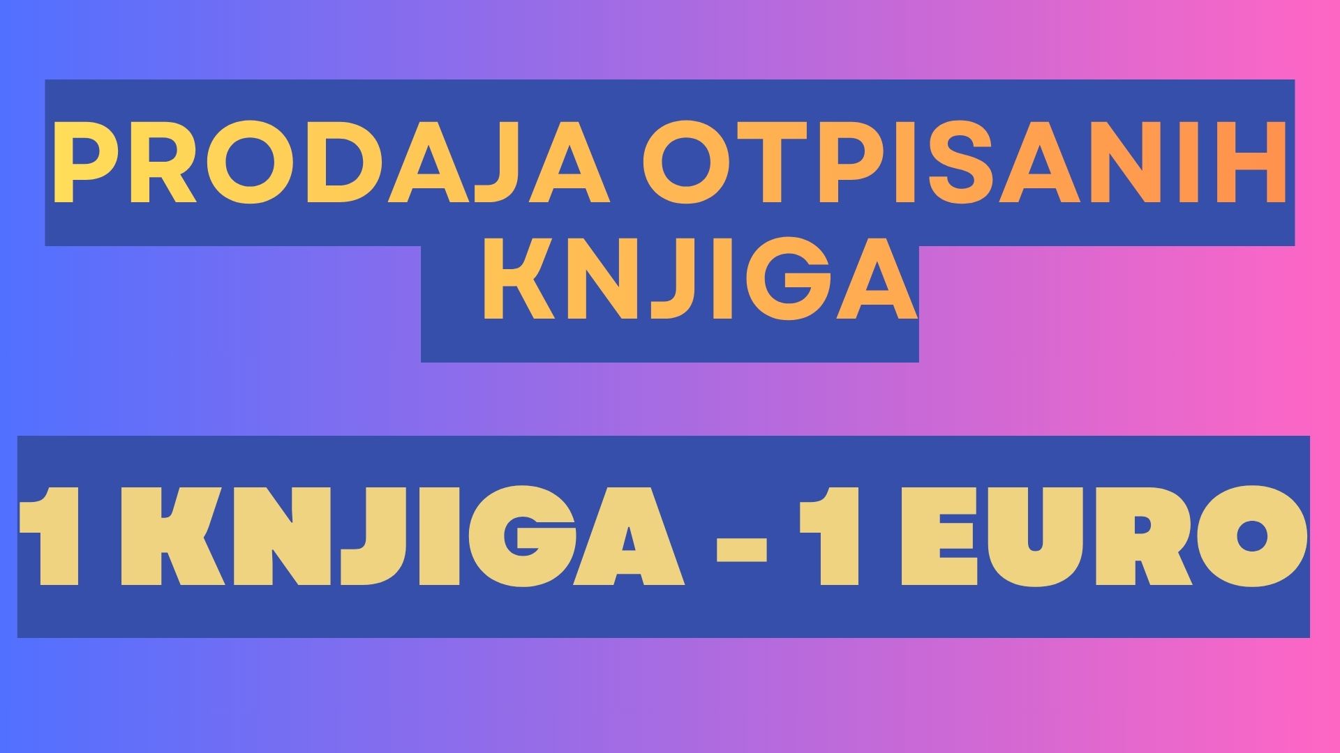 Prodaja otpisanih knjiga