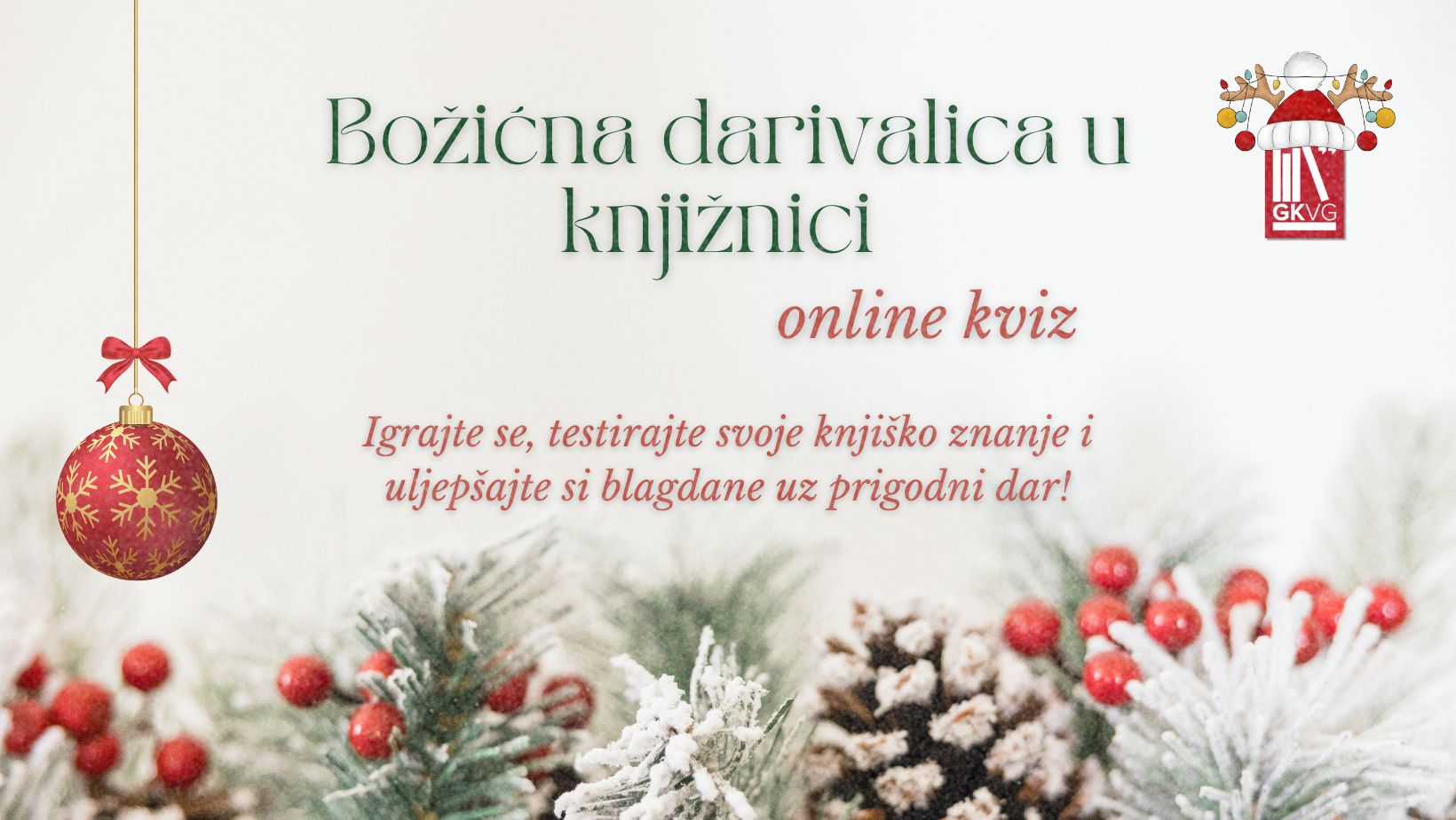 Božićna darivalica u knjižnici – online kviz