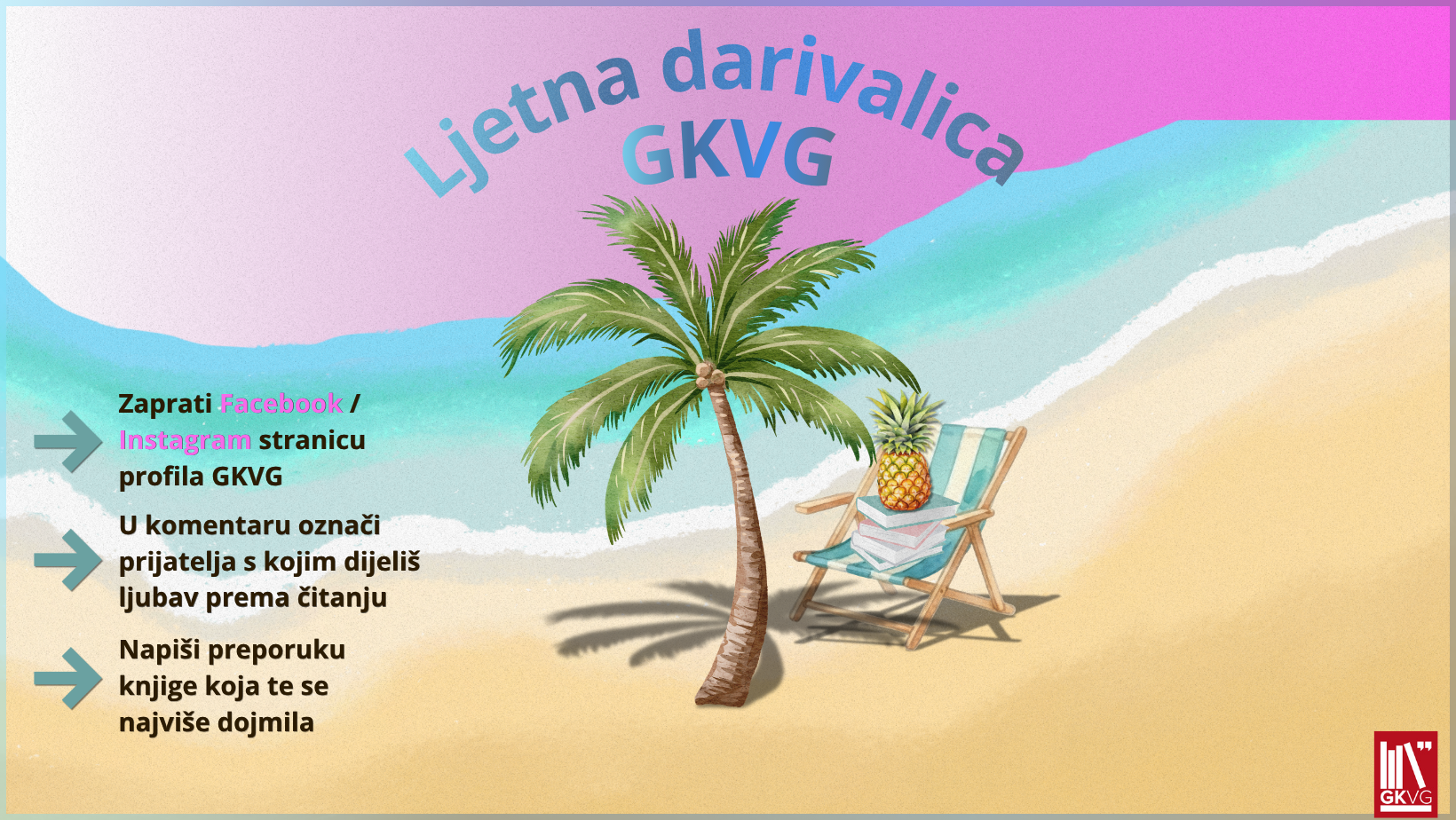 Ljetna darivalica Gradske knjižnice Velika Gorica – osvoji godinu dana članstva za sebe i prijatelja