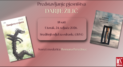 Predstavljanje zbirke poezije “Zmajevo cvijeće” pjesnikinje Darije Žilić (Objava na Facebooku)